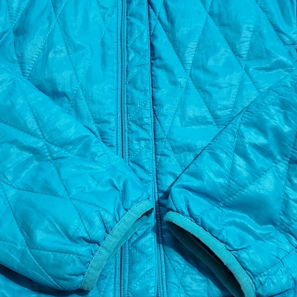 Patagonia Women's Teal Quilted Lightweight Puffer Jacke Sz S - Picture 4 of 6